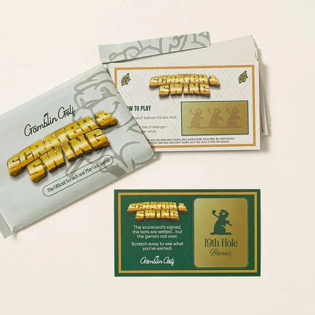 🏌️🎁Scratch & Swing Scratch Off Golf Card Game (3 PACK)