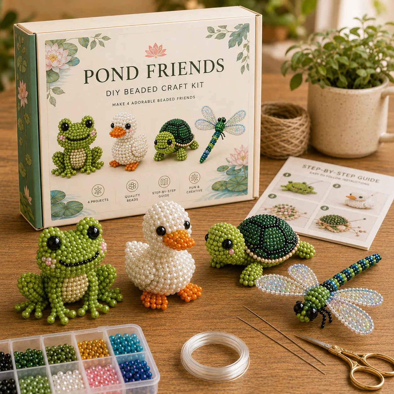 🔥Last Day 70% OFF -  2026 OddsHarbor®🧵✨ Tiny 3D Beaded Animal DIY Kit