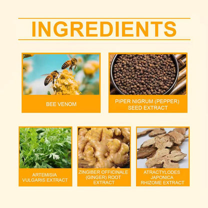 🏆 50K+ SOLD! 🌿Bee Venom Ginger Herbal Foot Patches (Set of 10)