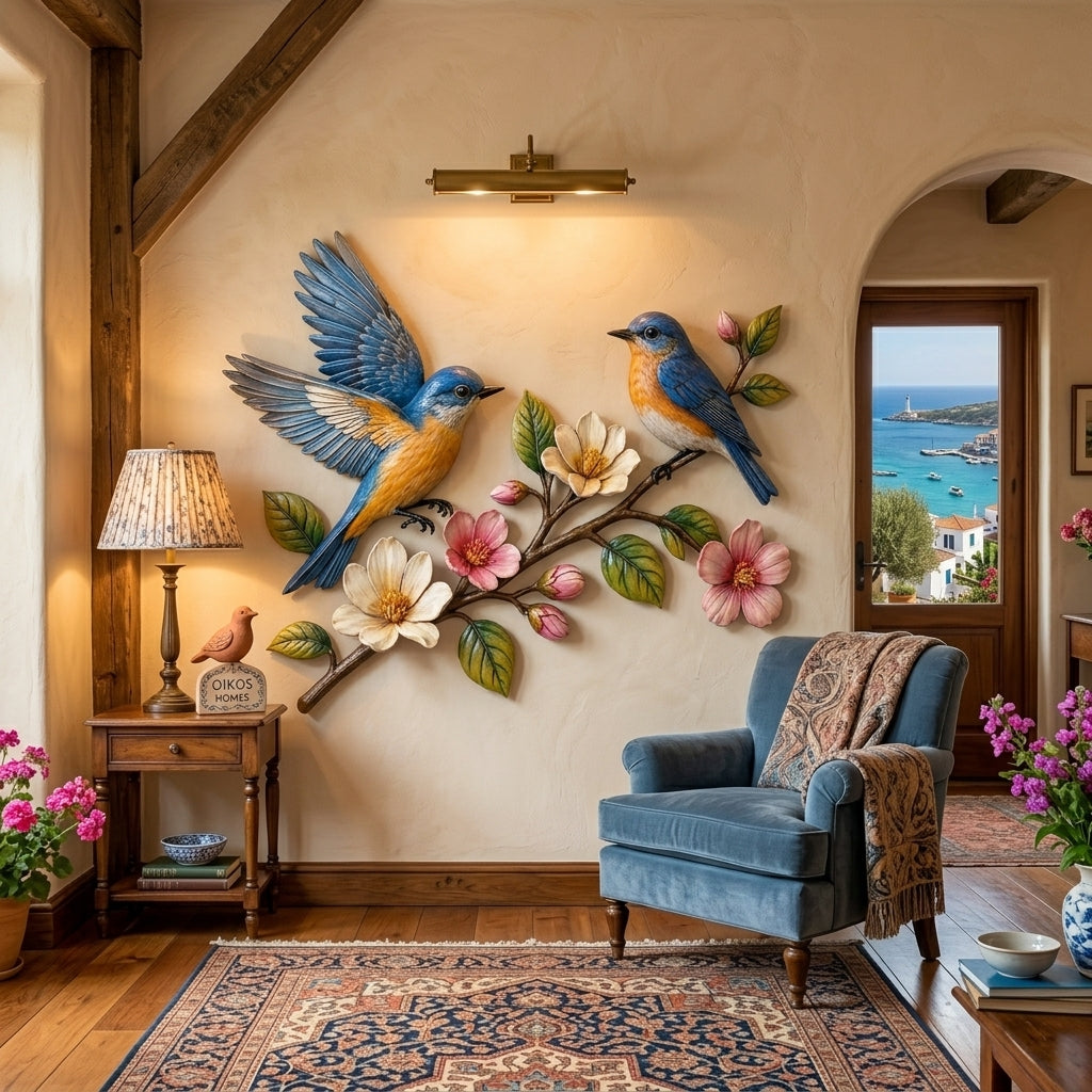 💐Last Day 70% OFF🔥 - Handcrafted Metal Bluebird Wall Art