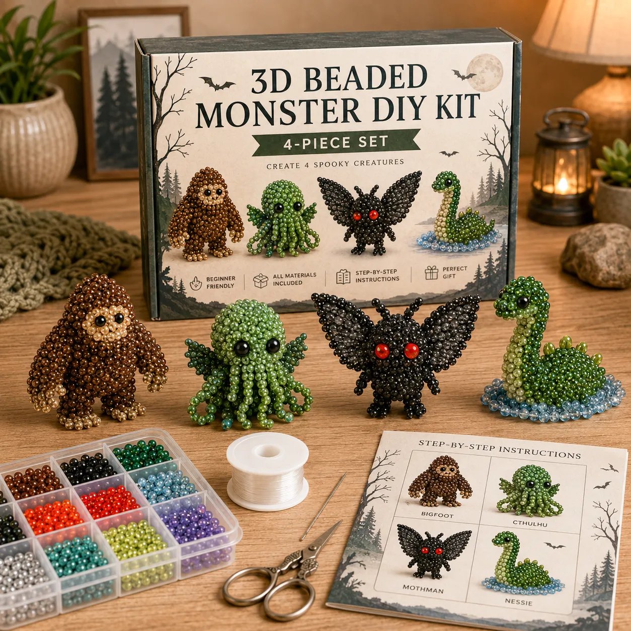 🔥Last Day 70% OFF -  2026 OddsHarbor®🧵✨ Tiny 3D Beaded Animal DIY Kit