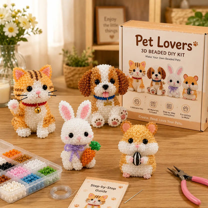 🔥Last Day 70% OFF -  2026 OddsHarbor®🧵✨ Tiny 3D Beaded Animal DIY Kit