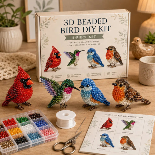 🔥Last Day 70% OFF -  2026 OddsHarbor®🧵✨ Tiny 3D Beaded Animal DIY Kit