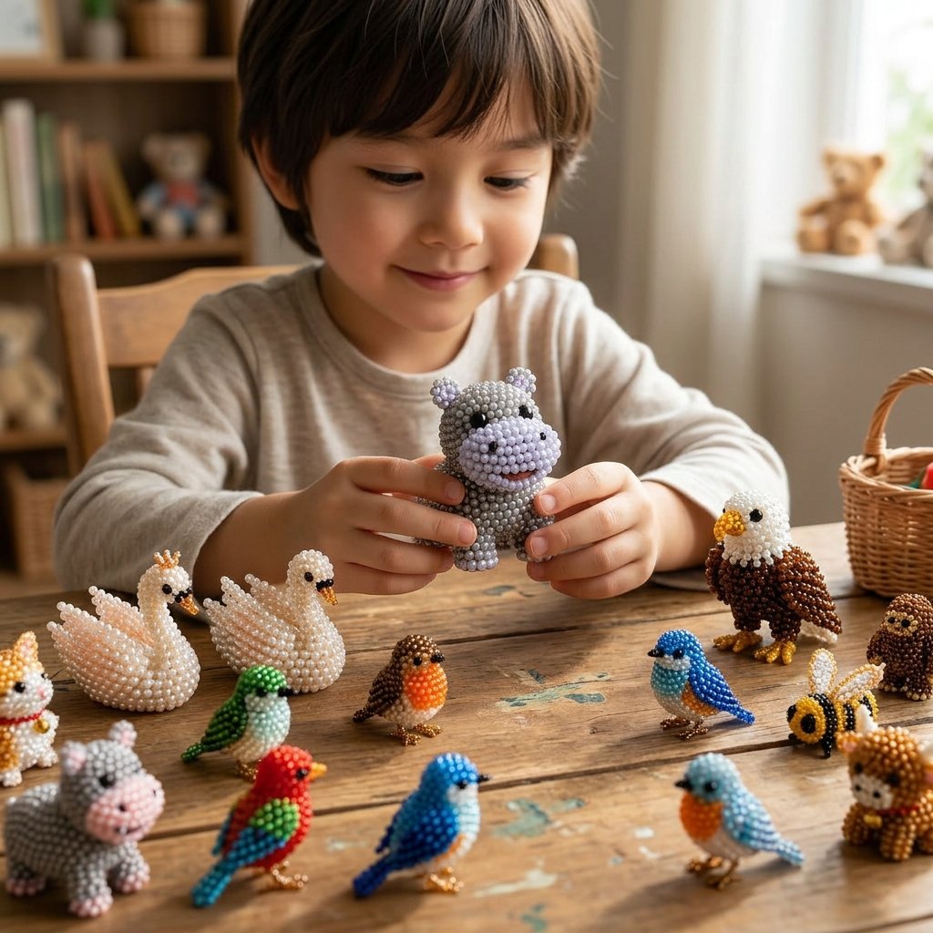 🔥Last Day 70% OFF -  2026 OddsHarbor®🧵✨ Tiny 3D Beaded Animal DIY Kit