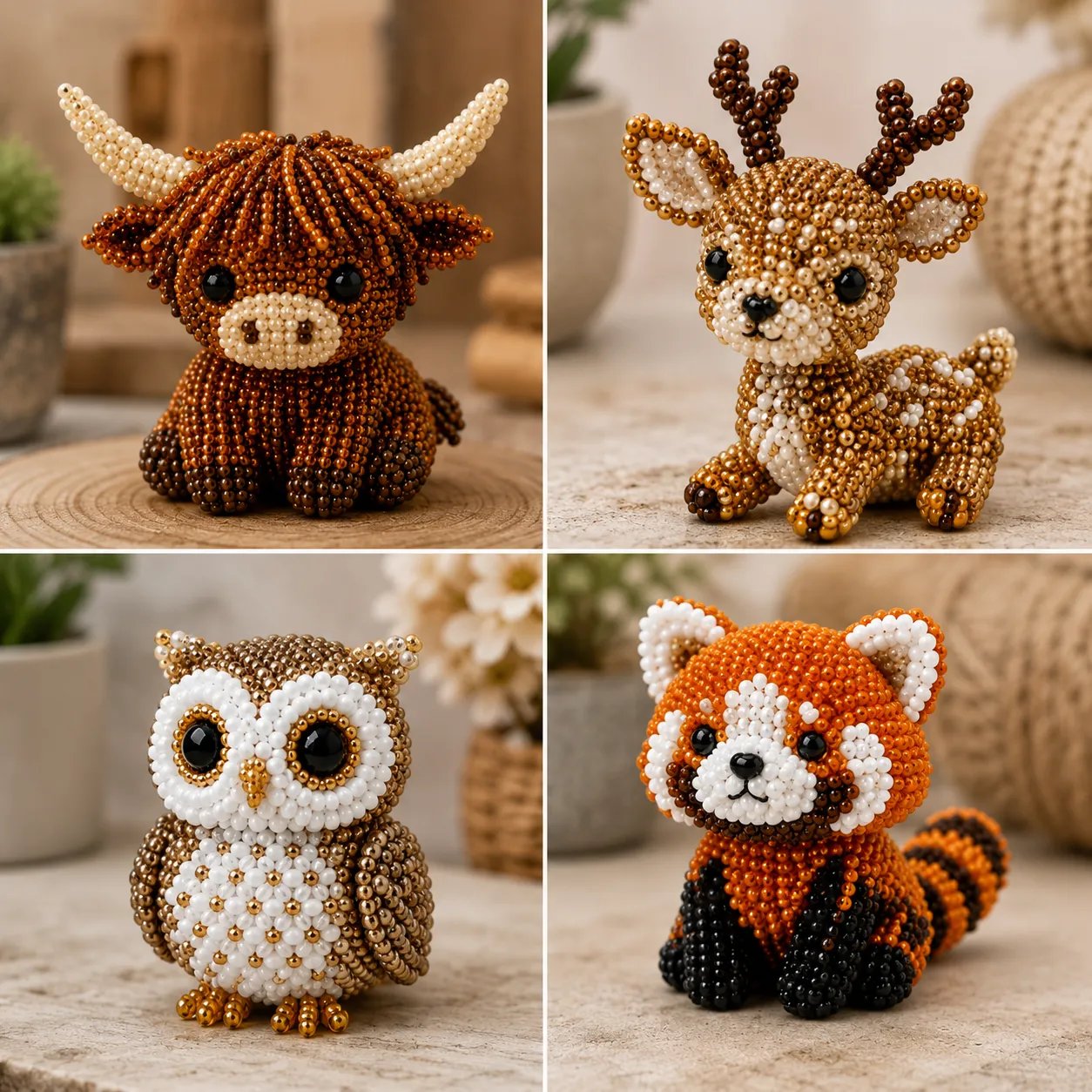🔥Last Day 70% OFF -  2026 OddsHarbor®🧵✨ Tiny 3D Beaded Animal DIY Kit