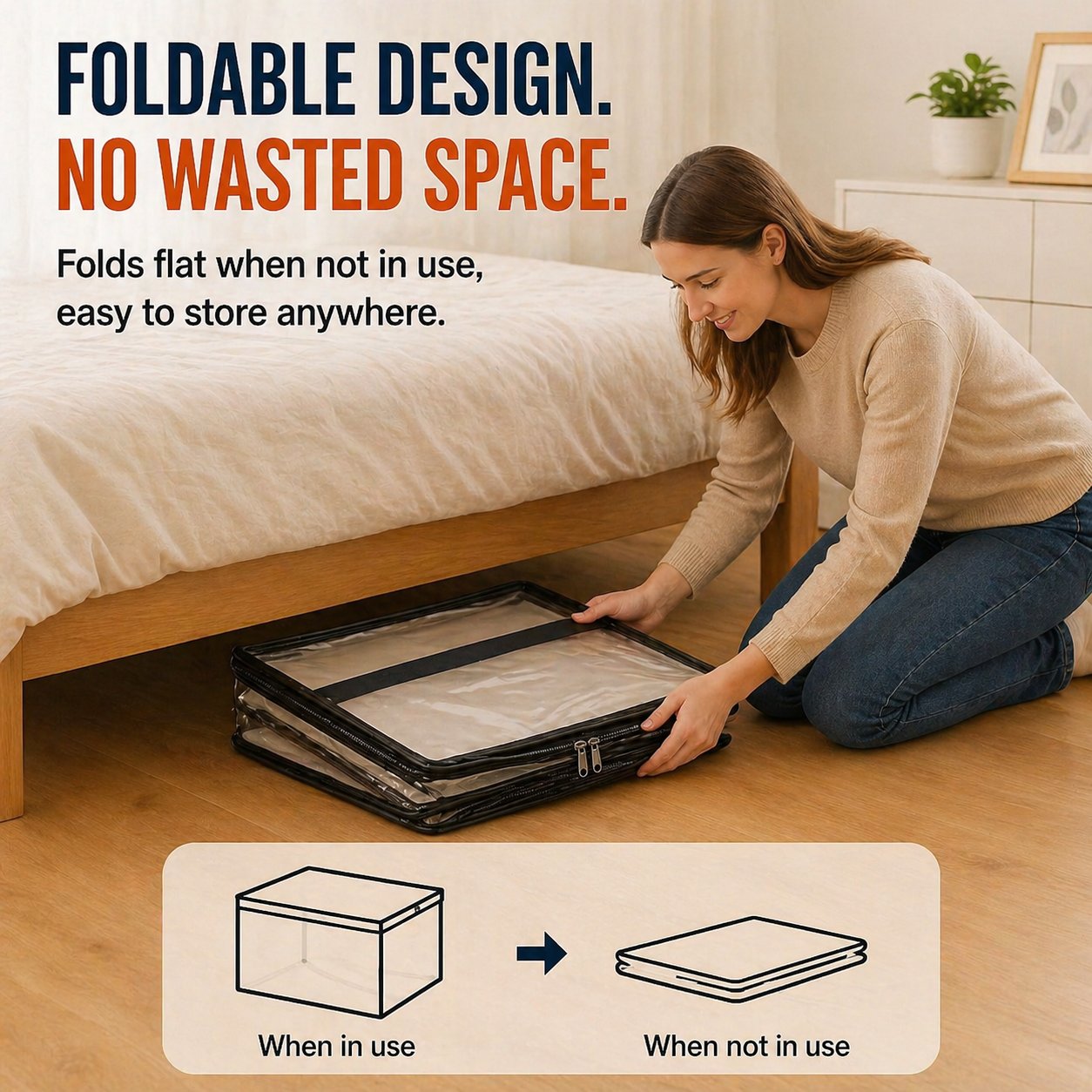 🎁 Mother's Day Sale 70% OFF📦Large Heavy-Duty Thick Plastic Clear Storage Bag for Clothes, Moving & Storage