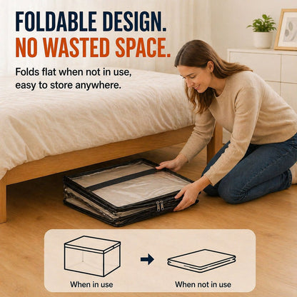 🎁 Mother's Day Sale 70% OFF📦Large Heavy-Duty Thick Plastic Clear Storage Bag for Clothes, Moving & Storage