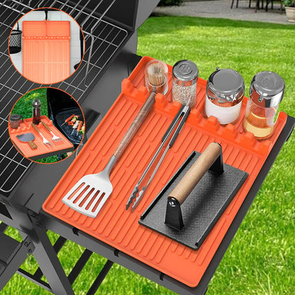 🌞Summer Sale 70% OFF🔥Silicone Grill Tools Mat with Drip Pad