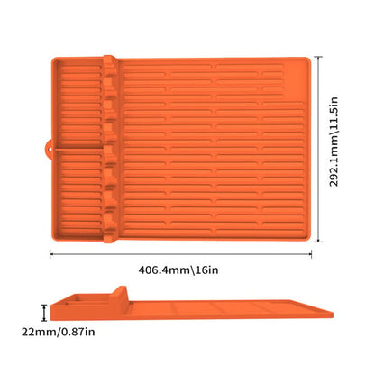 🌞Summer Sale 70% OFF🔥Silicone Grill Tools Mat with Drip Pad