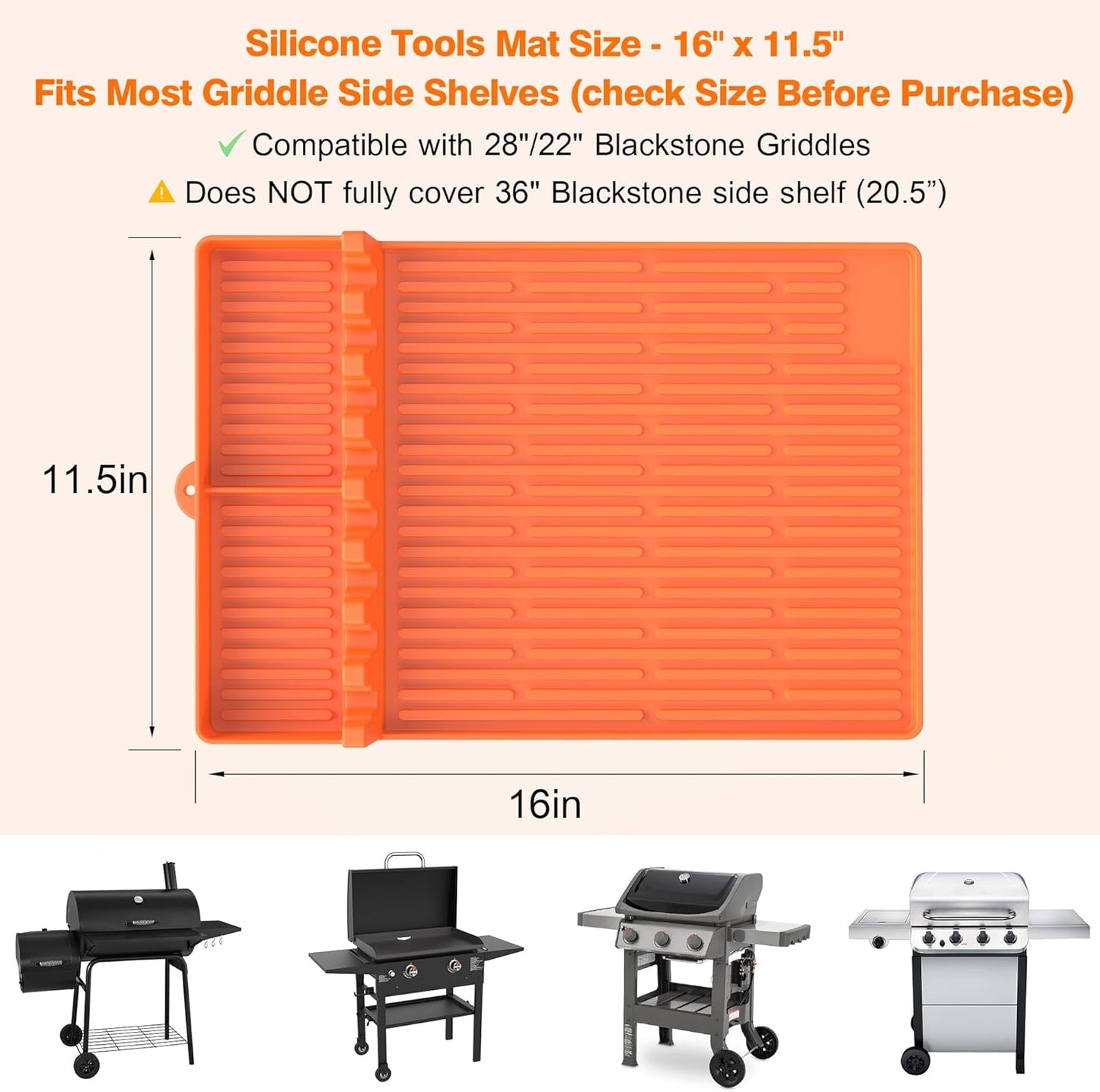 🌞Summer Sale 70% OFF🔥Silicone Grill Tools Mat with Drip Pad